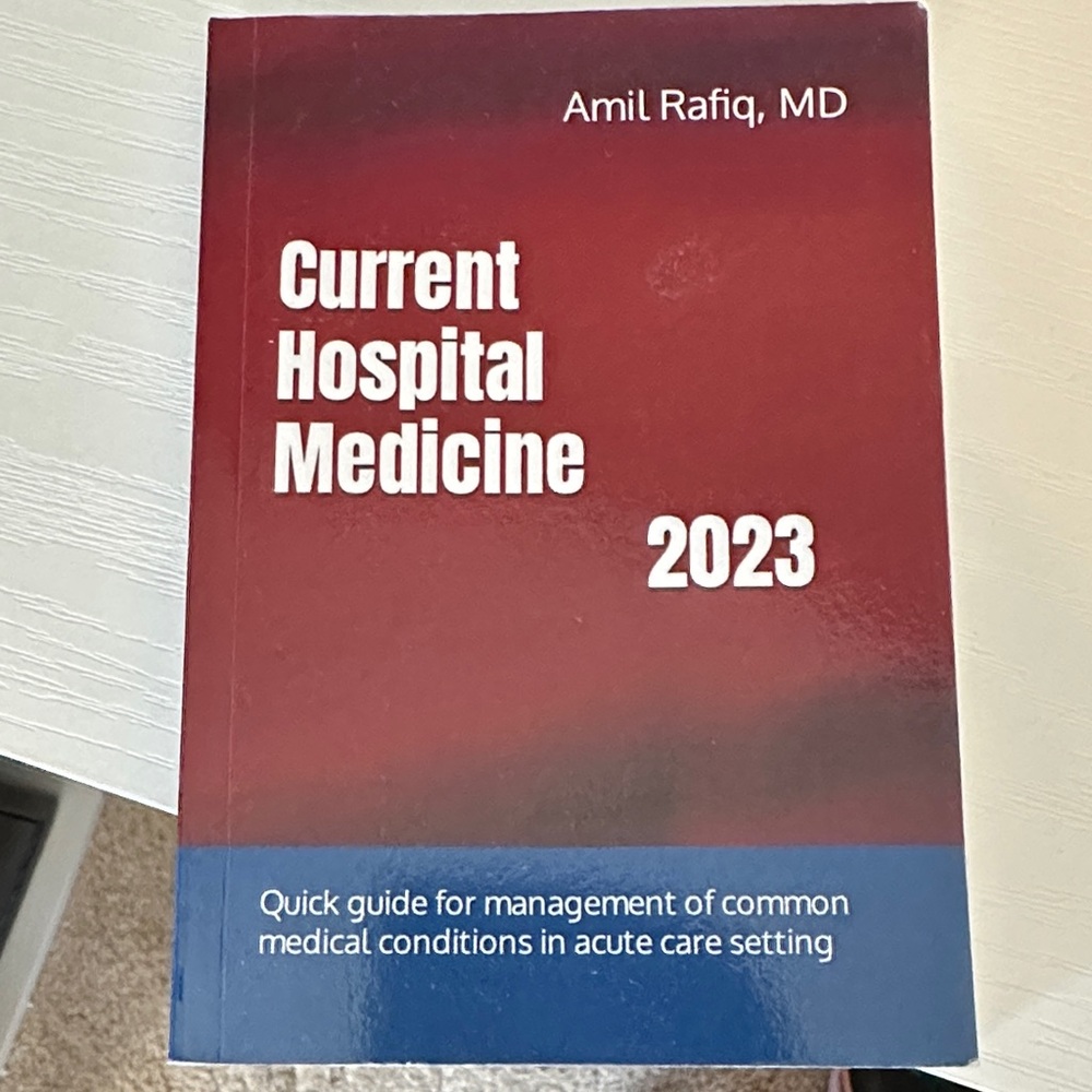 Current Hospital Medicine 2023 Book